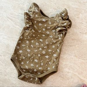 Jamie Kay Ruffle Shoulder Floral Bodysuit